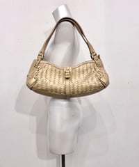 Vintage COLE HAAN Woven Leather Hand Bag