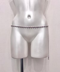 Vintage/Deadstock Pink & Purple Crystal Star Design Chain Belt