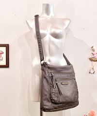 Vintage Charcoal Gray Y2K Design Shoulder Bag