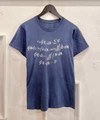 Vintage Numerical Formula Print T-Shirt S