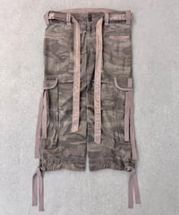 Vintage ANGEL KISS Khaki Gray Camouflage Cropped Cargo Pants M