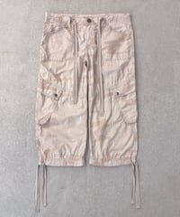 Vintage LONDON JEAN Pale Beige Camouflage Cropped Cargo Pants M