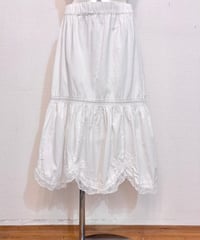 Vintage All White Lace Design Skirt S