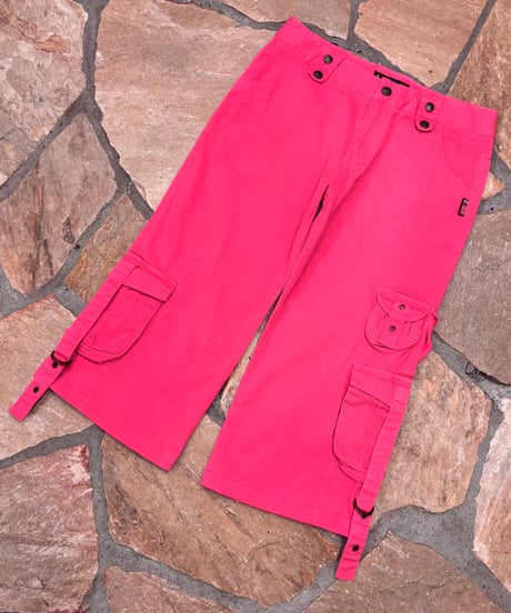 Vintage Magenta Cargo Design Cropped Pants M