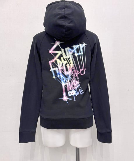 Vintage 55DSL by DIESEL Graphic Design Zip Up Hoodie S