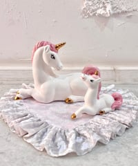 Vintage Unicorn Ceramic Objet Set