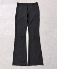 Vintage Black Pin Stripe Flare Pants S