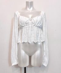 Hollister White Lace Design Short Tunic Top S