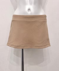 Vintage Beige Diagonal Pin Stripe Design Micro Mini Skirt M