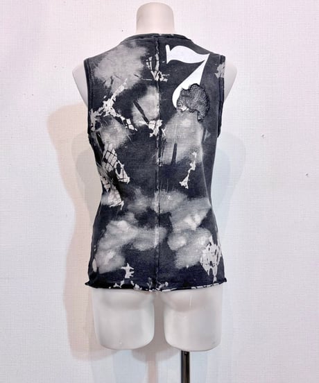 Vintage DIESEL Bleach & Patchwork Design Top  M