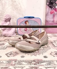 Vintage SKECHERS Greige Strap Design Shoes 25.0cm