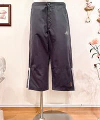 Vintage adidas Charcoal Gray Cropped Nylon Pants M