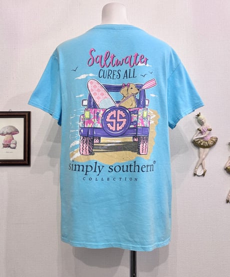 Vintage Dog & Surfboard Oversized T-Shirt L