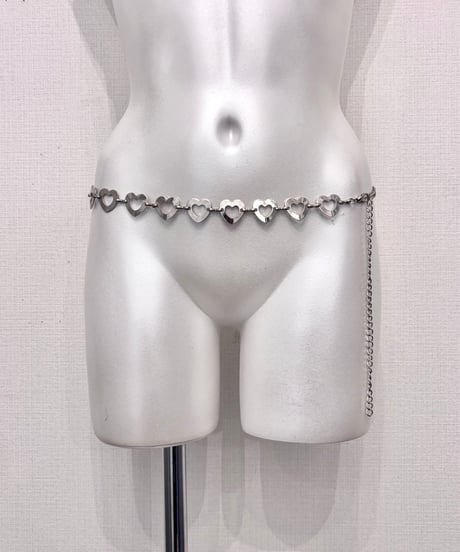Vintage/Deadstock Heart Frame Design Chain Belt