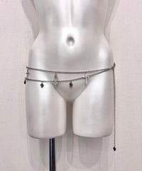 Vintage/Deadstock Cross & Heart Design Double Chain Belt