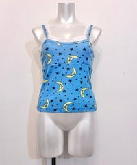 Vintage Moon & Star Layered Design Camisole Top M