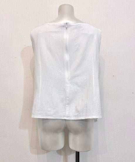 Vintage White Gauze Layered Design Top L [Mens:M]