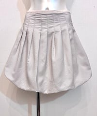 Vintage Ivory Dot Design Balloon Skirt M