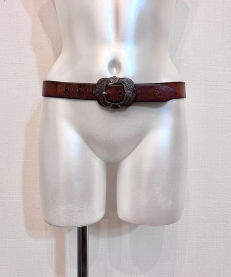 Vintage POLO by RALPH LAUREN Brown Leather Belt