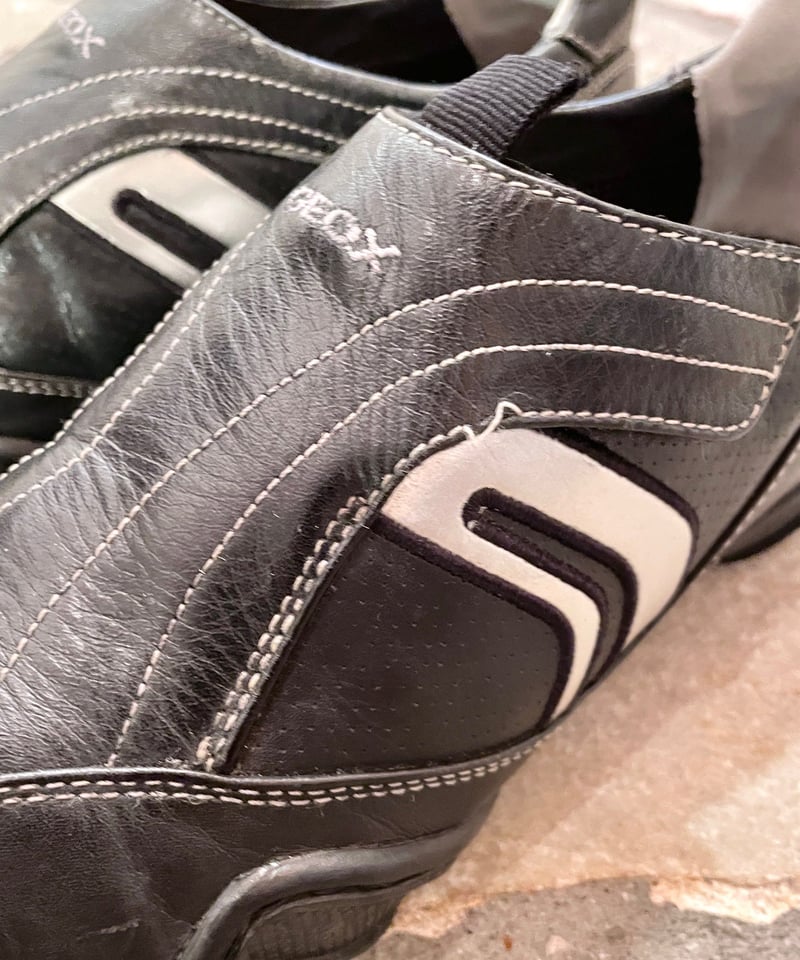 Vintage GEOX Black & Silver Racing Shoes 24.5cm...