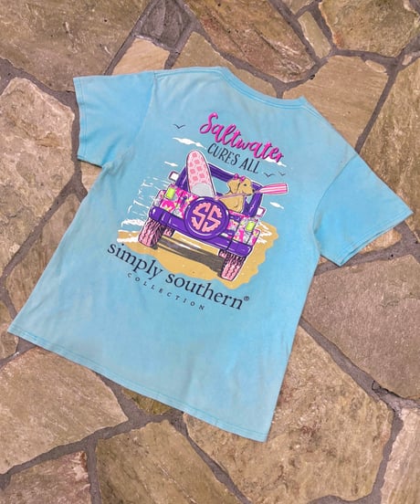 Vintage Dog & Surfboard Oversized T-Shirt L