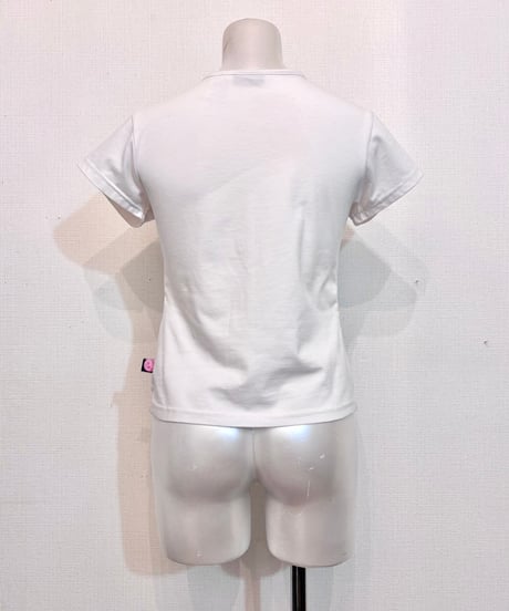 Vintage Silver Star & Mesh Layered Design T-Shirt S