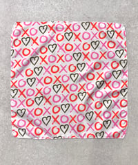 Vintage XOXO Heart Design Bandanna