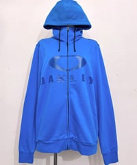 Vintage OAKLEY Stand Collar Zip Up Hoodie L