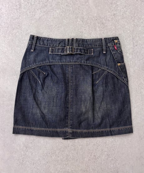 Vintage LEVI'S ENGINEERED JEANS Denim Wrap Mini Skirt M