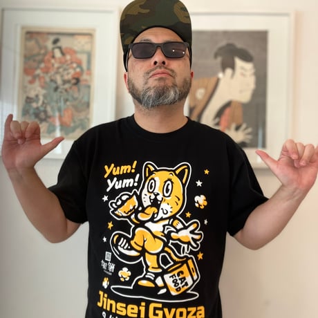 人生餃子ネコちゃんTシャツ