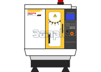 マシニングセンタD21M風イラスト