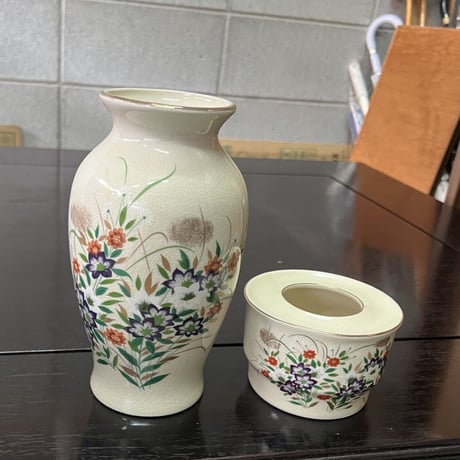 花瓶と灰皿のセット　　応接揃