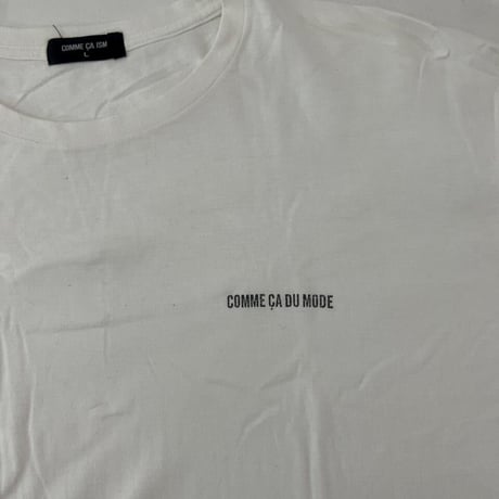 白Tシャツ　　COMME  CA  ISM   Lサイズ
