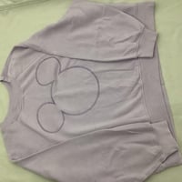 トレーナー　服　パープル　ディズニー　ミッキー　薄紫