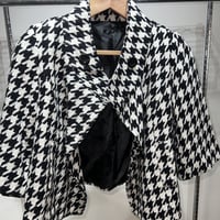 千鳥柄　ショートコート　ジャケット