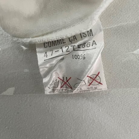 白Tシャツ　　COMME  CA  ISM   Lサイズ