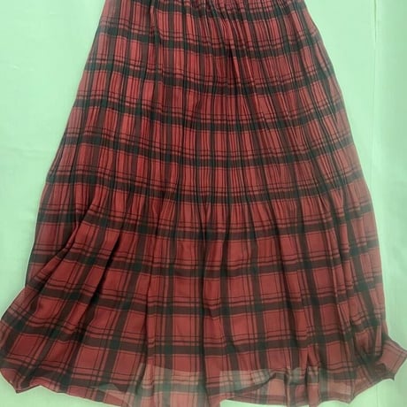 チェックロングスカート　　　Lサイズ