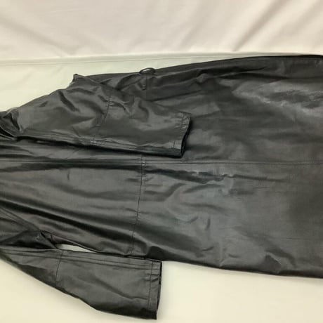 革　ロングコート　黒