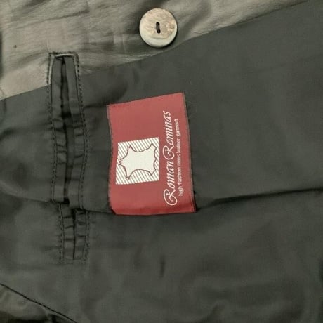 革　ロングコート　黒