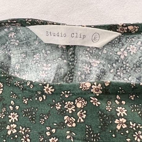 花柄ロングシャツ