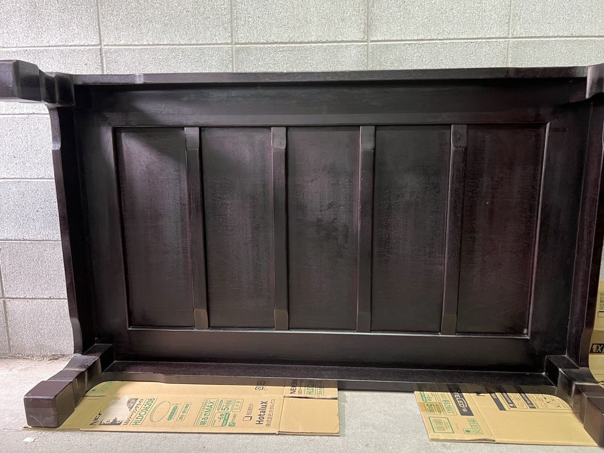 中古レトロ卓、和テーブル、73×104×33 座卓 折れ脚 円卓 ローテーブル さぬき丸 ウォールナット 直径
