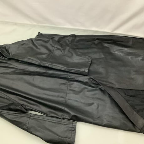 革　ロングコート　黒