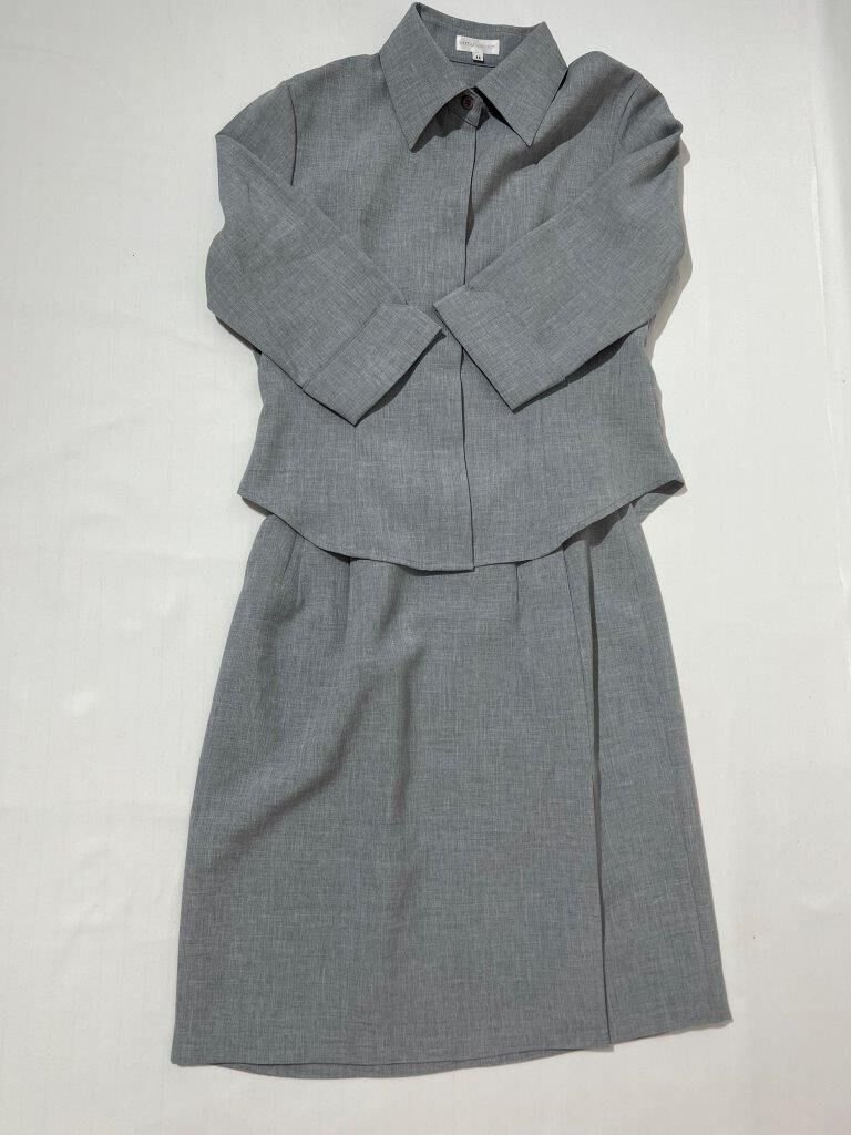 【チャコット】グレーセットアップ2985 CIYOT-シヨウト-】セットアップ ドレープオーバーサイズW