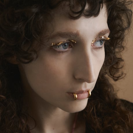【即売品】Lip ring：Fangs / Gold