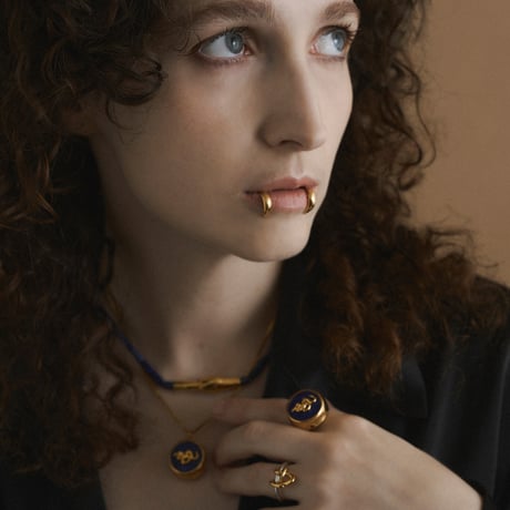 【即売品】Lip ring：Fangs / Gold