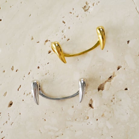 【即売品】Lip ring：Fangs / Gold