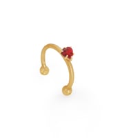 【即売品】Lip ring : A drop of blood / Gold