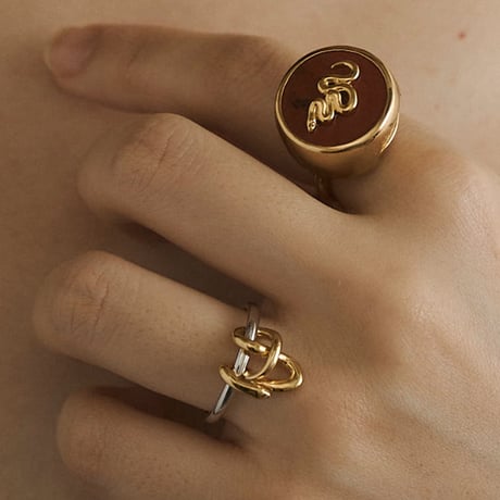 【即売品】Ring : Asclepius / Silver×Gold 12号