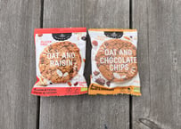 有機オーツ麦クッキー2枚セット　2 oat cookies (chocolate & raisins)