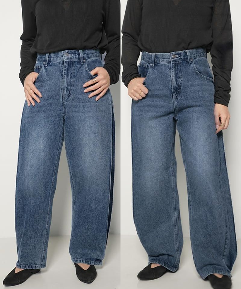 YENN』SIDE PLEATED DENIM PT [Y242-31045-2] | ル｜その他